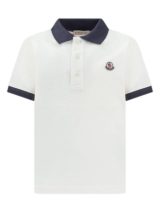 Moncler T-shirt a polo con simbolo PMMP10-E096A