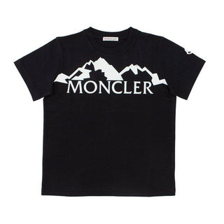 Moncler T-Shirt mit Rundhalsausschnitt und Aufdruck F29548C72820