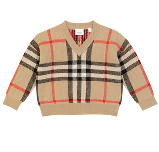 Burberry Maglia scollo a V 8043661