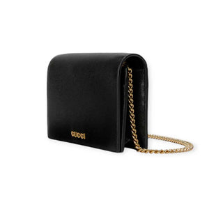 Gucci Logo Clutch Bag 772643 With Chain