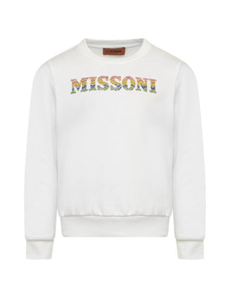 Missoni Felpa girocollo con logo ricamato MU4A70-Z0081