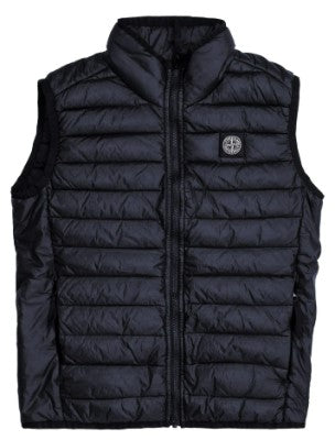 Stone Island Quilted Jacket 7816G0131 Sleeveless With Logo For Kids