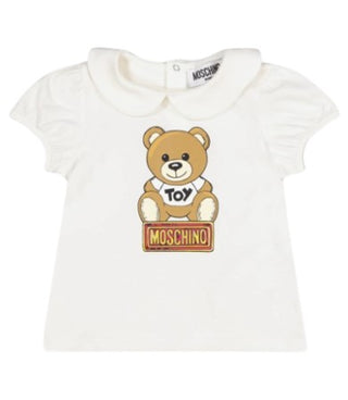 Moschino T-shirt with round collar and logo MCM02S