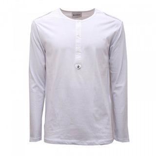 Dondup Crewneck T-shirt with front buttons JY0027M