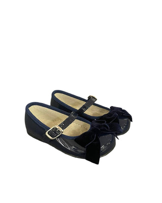 Panyno Ballerine Con Fiocchetto In Velluto b27011 Con Fibbia