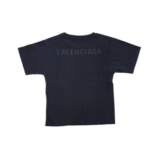 Balenciaga T-shirt girocollo con logo ricamato WP8528617