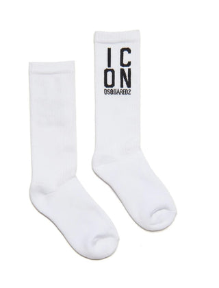 Dsquared2 Lange Socken mit Logo DQ2023-D00WI