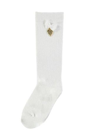 Angel's Face Girls' Socks With Bow And Charm CHARMING