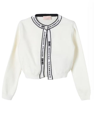 Elisabetta Franchi Cardigan sweater with logo EGMA026.C