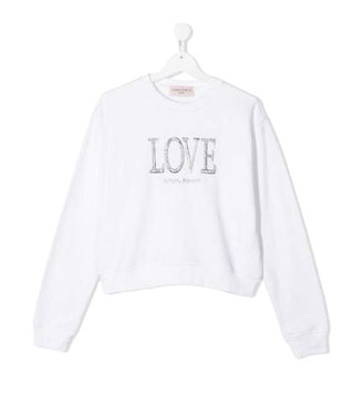 Alberta Ferretti Crewneck Sweatshirt with Front Logo 024303