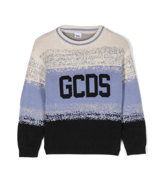 GCDS Pullover mit Rundhalsausschnitt und eingelegtem Logo DNW006