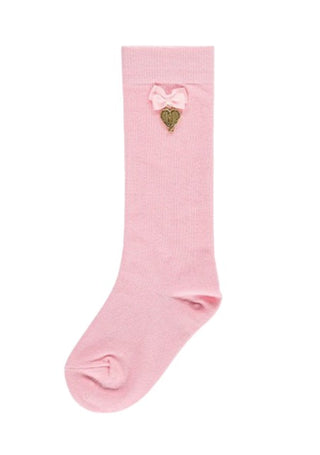 Angel's Face Girls' Socks With Bow And Charm CHARMING