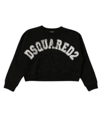 Dsquared2 Cropped sweatshirt with logo DQ0433-D008F