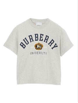 Burberry T-shirt a manica corta con logo frontale 8069356