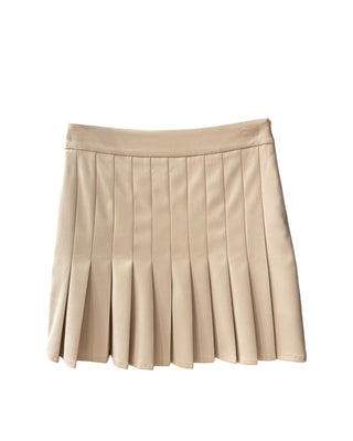 So...Lavish Pleated Mini Skirt G4025 In Polyester