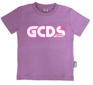 GCDS Crewneck T-shirt with front logo 027591