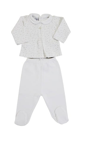 Babidu Two-piece romper 56121 with clips on the back