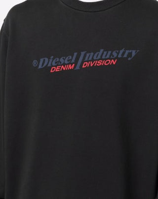 Diesel-Sweatshirt mit Rundhalsausschnitt und aufgedrucktem Logo A03743-0HIER