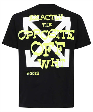 Off-White-T-Shirt mit OMAA027S23JER006-Aufdruck