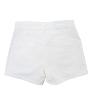 Alberta Ferretti Shorts In Denim 027442 Colore Bianco Da Ragazza