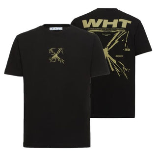 Off-White-T-Shirt mit OMAA027S23JER005-Aufdruck