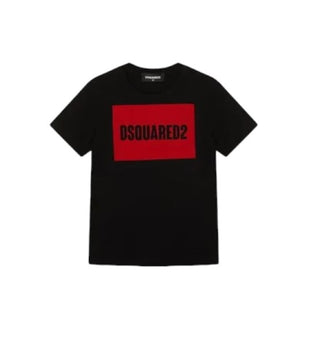 Dsquared2 T-Shirt mit Rundhalsausschnitt und Logo vorne DQ0522-D002F