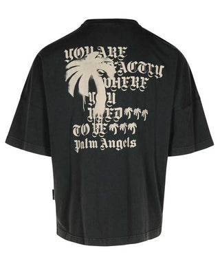 Palm Angels T-shirt girocollo "Statement Monogram" PMAA002F24JER0071009