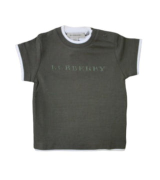 Burberry T-shirt girocollo con logo B05H51