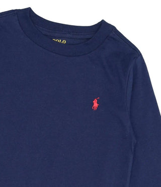 Polo Ralph Lauren T-shirt girocollo con simbolo frontale 321843804004