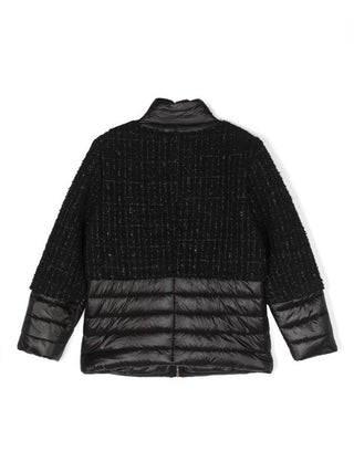 Balmain Giubbino Bitessuto BT2A77 Con Cerniera Da Bambina