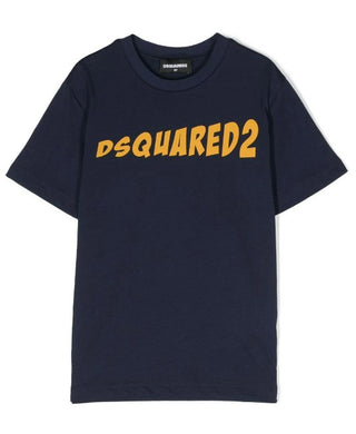 Dsquared2 T-Shirt mit Rundhalsausschnitt und aufgedrucktem Logo DQ1735-D00MV