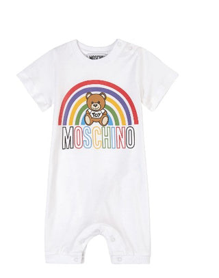 Moschino RAINBOW Romper MUY045 WITH CLIPS