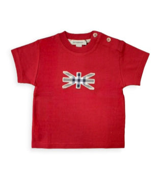 Burberry T-shirt girocollo con applicazione B05967