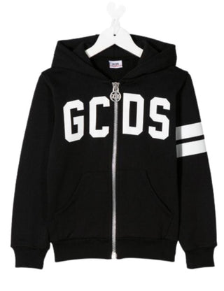 GCDS Felpa con zip e cappuccio 022520