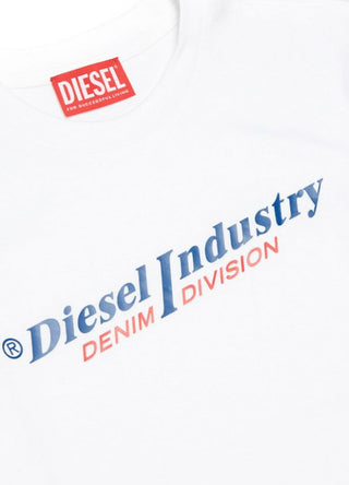 Diesel T-Shirt mit Rundhalsausschnitt und Logo J01132-00YI9