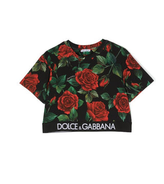 Dolce &amp; Gabbana T-Shirt mit Rundhalsausschnitt L5JTHR-FSG7O