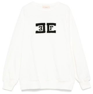 Elisabetta Franchi Crewneck Sweatshirt EFFE132.0 With Logo