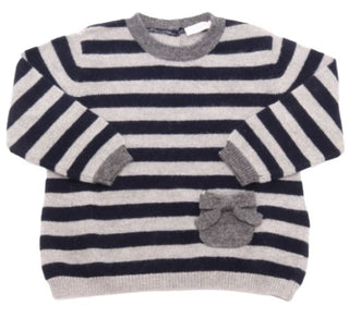 The Owl Striped Crewneck Sweater A16MA177EM220