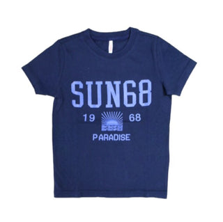 Sun68 Crewneck T-shirt with logo T33313