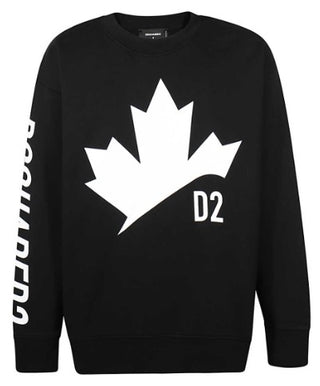 Dsquared2 Sweatshirt mit Rundhalsausschnitt und aufgedrucktem Logo S74GU0490