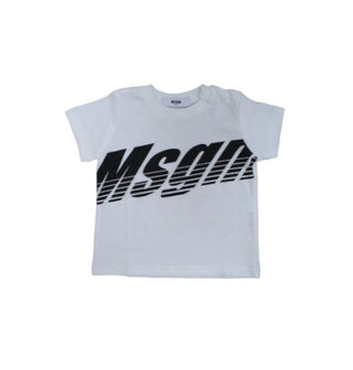 MSGM Crewneck T-shirt with front logo 024000