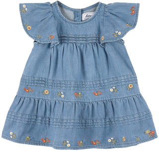 Tartine et Chocolat Denim dress with embroidery TU30051