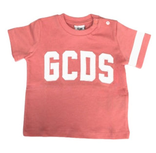 GCDS T-Shirt mit Rundhalsausschnitt und Logo vorne 023935