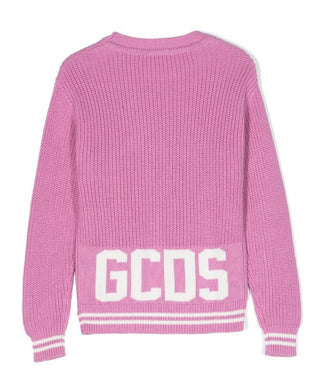 GCDS Pullover mit Rundhalsausschnitt und gesticktem Logo DUW00D