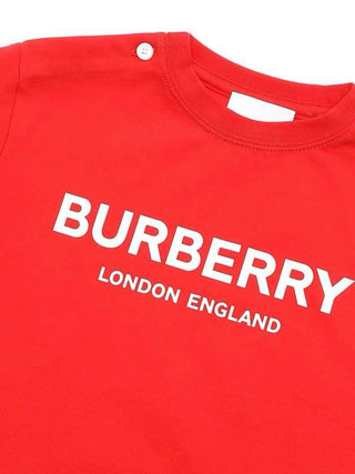 Burberry T-shirt girocollo con logo 8011946