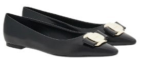 Salvatore Ferragamo Ballerine punta geometrica 0768694