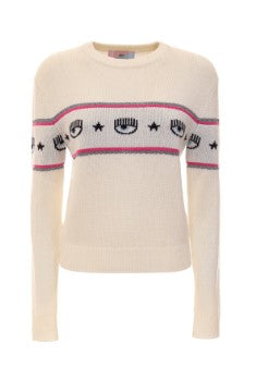 Chiara Ferragni Pullover mit Rundhalsausschnitt 75CBFM09