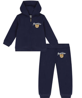 Moschino Zip-up Hooded Tracksuit with Logo MNK03N