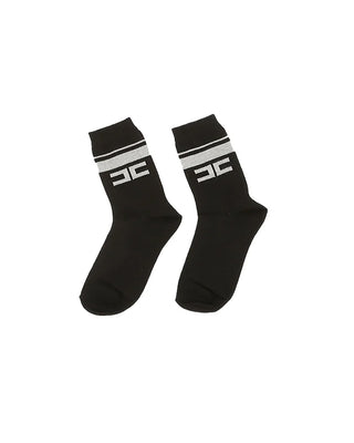 Elisabetta Franchi Socken mit Logo EFCZ001.C