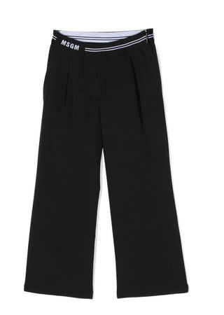 MSGM Pantaloni in nylon con logo MS029456